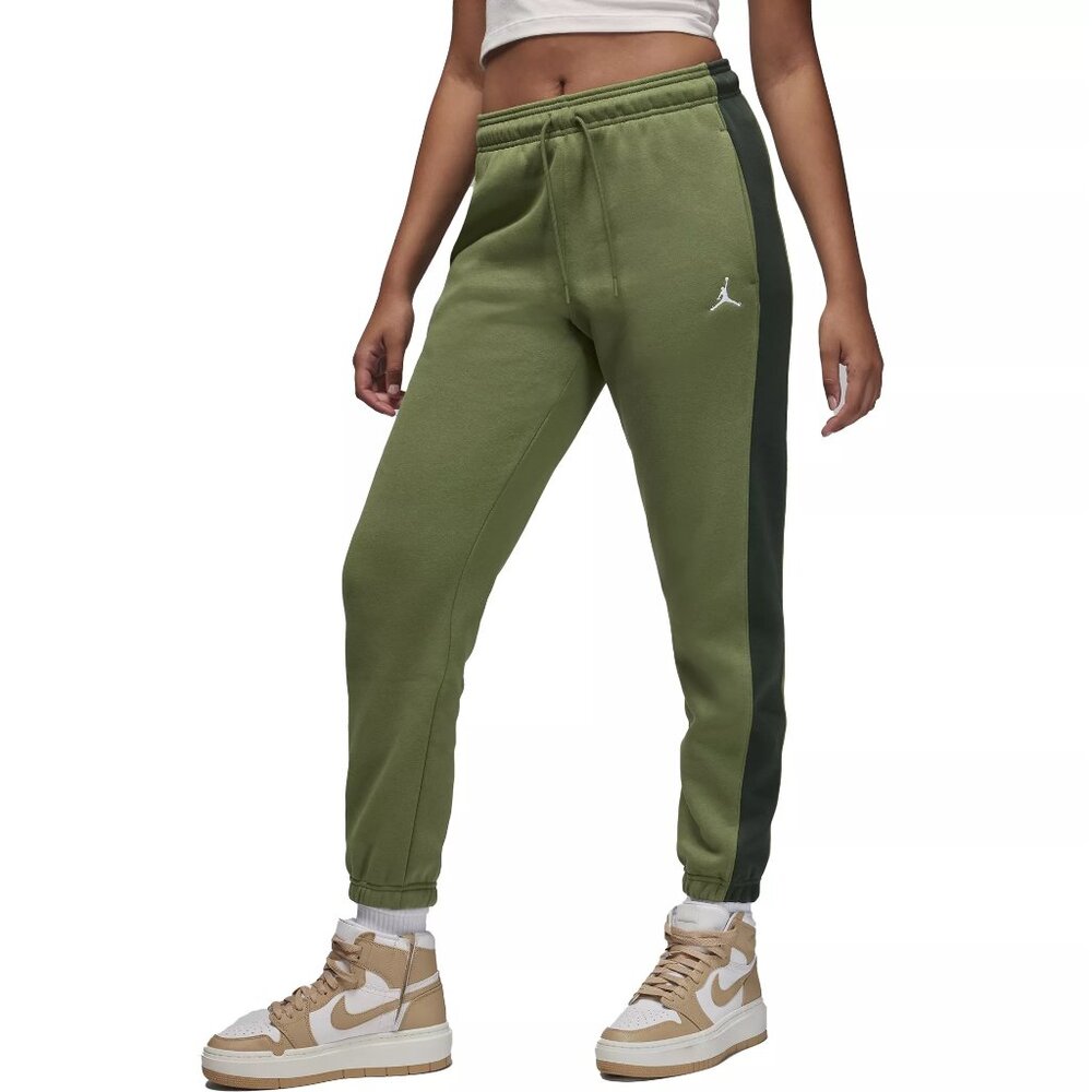 Jordan Women's Brooklyn Fleece Pants (Olive Green)